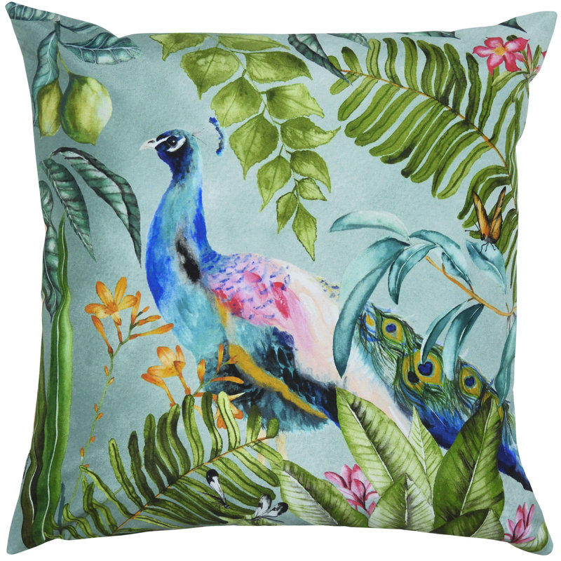 Indoor / Outdoor Multicolour Square Cushion Cover