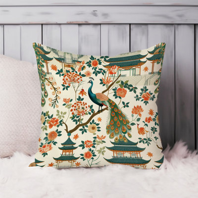 World and Countries Asian Style Peacock Pattern II