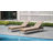Foldable Outdoor Chaise Lounge Seat / Back Cushion Set with Headrest (Set of 2)-187239866-187239862