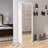 Modern Shoe Cabinet With Mirror & Arc Corner Design – Entryway & Bedroom Storage Solution