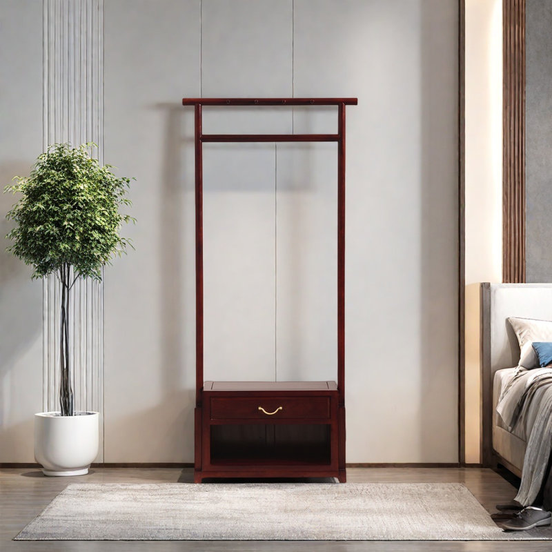 Premium Rosewood Wardrobe, Dull Red