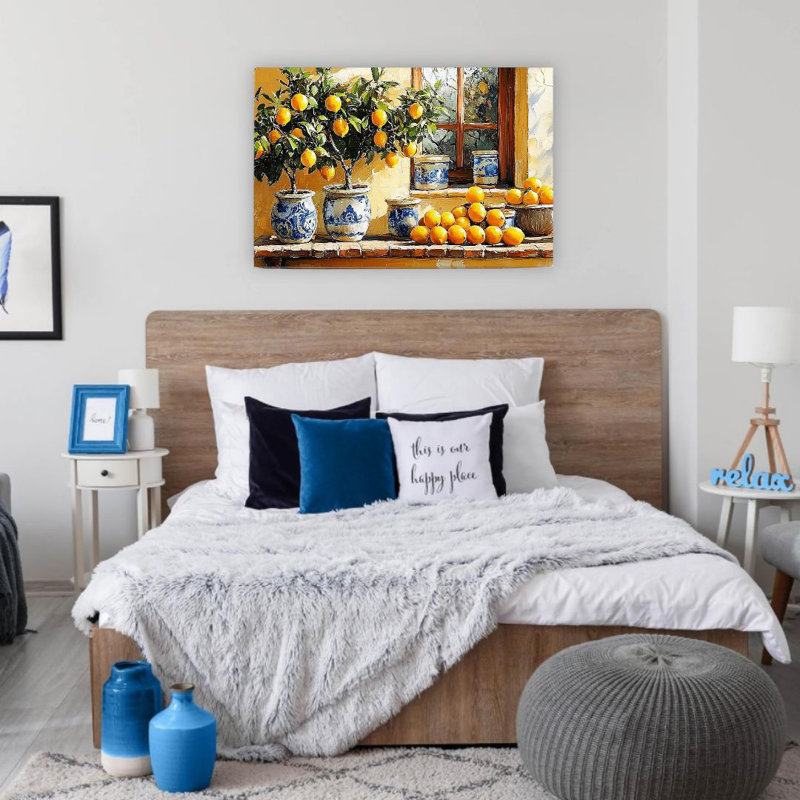 Art mural 24 po x 36 po jaune, jaune et jaune