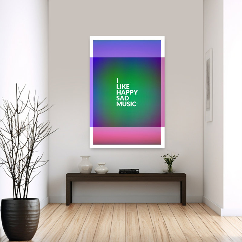 Art contemporain abstrait coloré, H 60 po x l 40 po