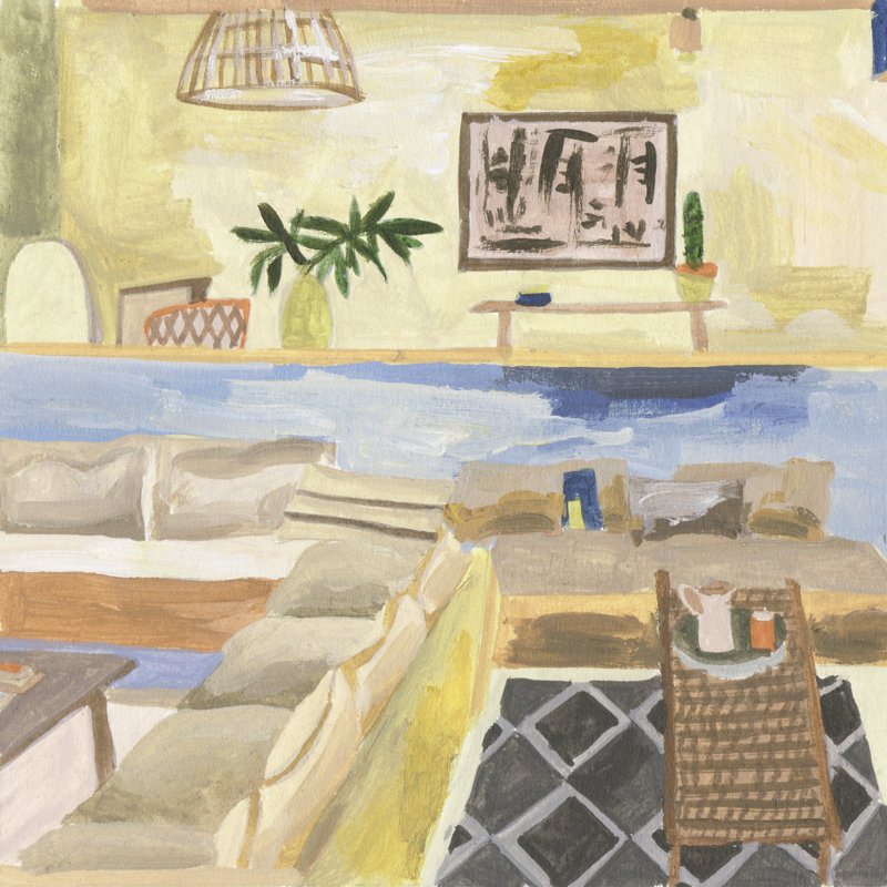 Sunshine Inside II 1 Piece Wrapped Canvas Painting, 30cm H x 30cm W