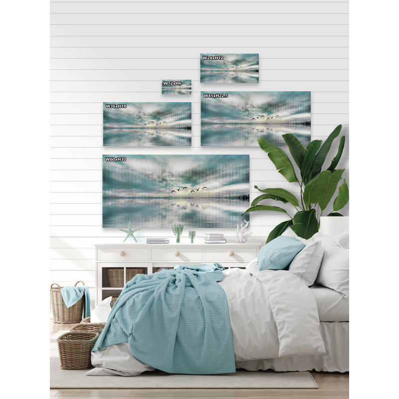 «Gemini Birds Skylight» par Parvez Taj, reproduction sur toile tendue, H 12 po x l 24 po x P 1,5 po