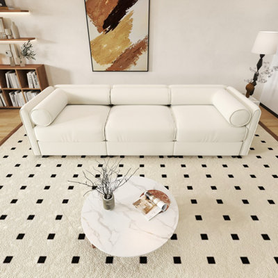109'' Cloud-Soft Chenille Sofas with Storage Seat