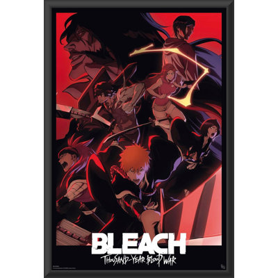 Bleach - TYBW Thousand Year Blood War - Key - 24x36 Inch - Wood Framed Poster with Plexi Glass