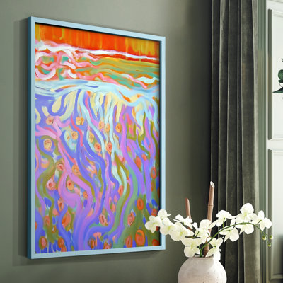 FLORAL Series DLXXXII  -Premium Framed Print -Ready to Hang - No Nails Required