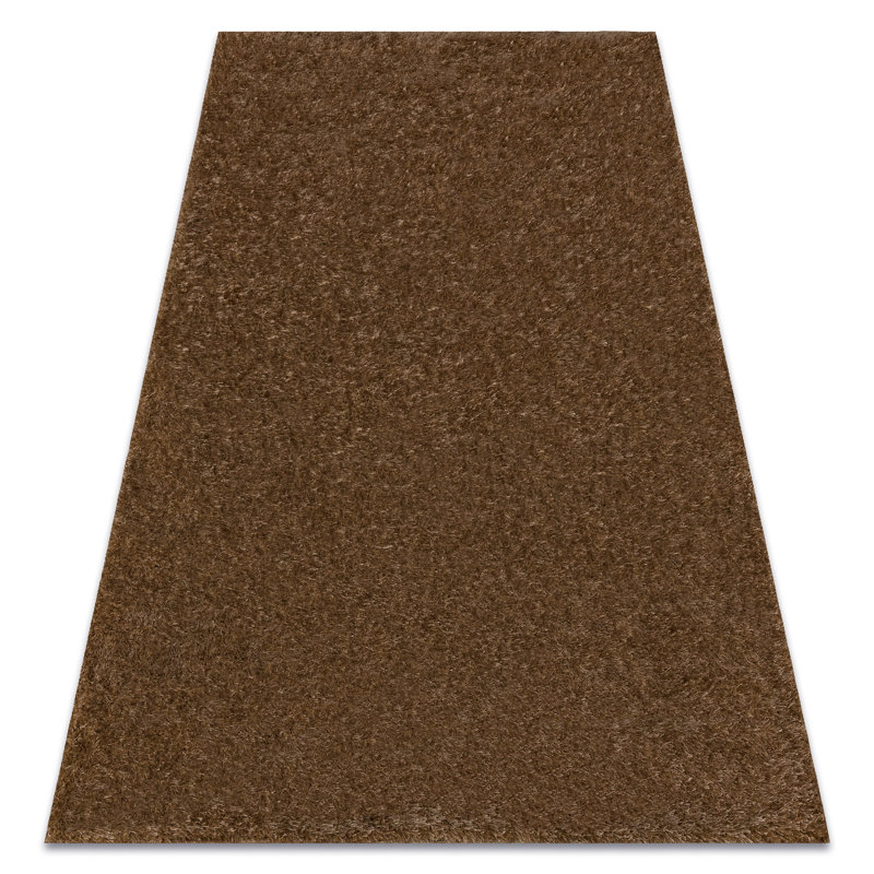 Taryn Solid Colour Area Rug, Brown, Rectangle 60 x 100cm