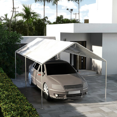 10x20ft Carport Roof, UV Resistant Canopy Replacement Cover