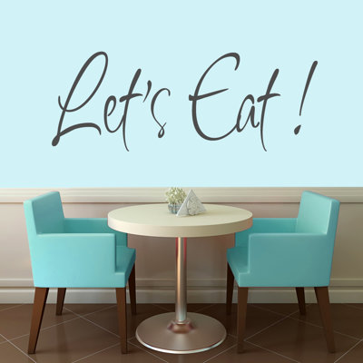 Adhésif décoratif «Let's Eat»