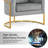 Jaquaisha Velvet Accent Barrel Chair with Pillow-317909509