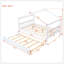 Lit double en bois avec lit gigogne simple-1053852871