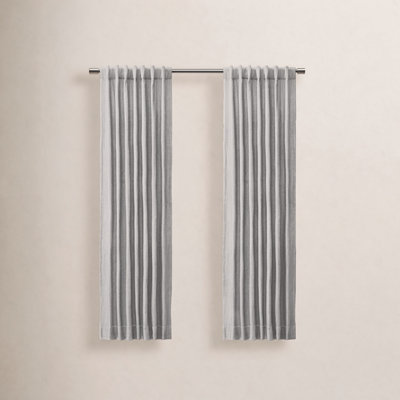 Waubun Chevron Light Filtering Curtain Panel
