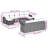 Vidaxl Garden Sofa Set Black And Cream