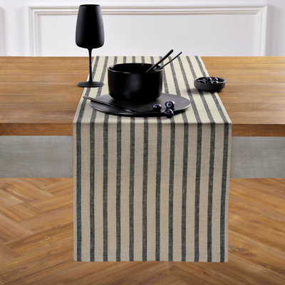 Madison Stripe - 100% Pure Linen Table Runner