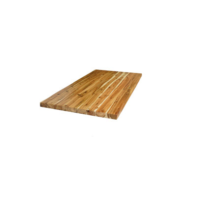 Acacia Butcher Block Standard Countertop with Edge Grain