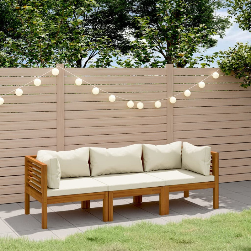 3-Seater Sofa Seating Group, Cream