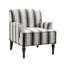Upholstered Linen Blend Armchair-453536777