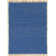 Tapis bleu en laine réversible Christenson