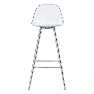 Chaises de bar rembourrées avec pieds en métal