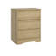 Commode en bois avec 3 tiroirs, grande armoire moderne avec rangement profond, grande commode à large plateau, commode de rangement longue pour chambre à coucher, salon, couloir, chambre d'enfant, naturel