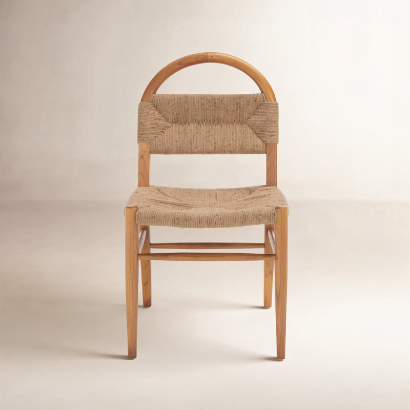 Kashmir 18.1'' H Solid Wood Side Chair, Brown	