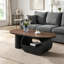 Oval Coffee Table with Storage Drawer-130041682