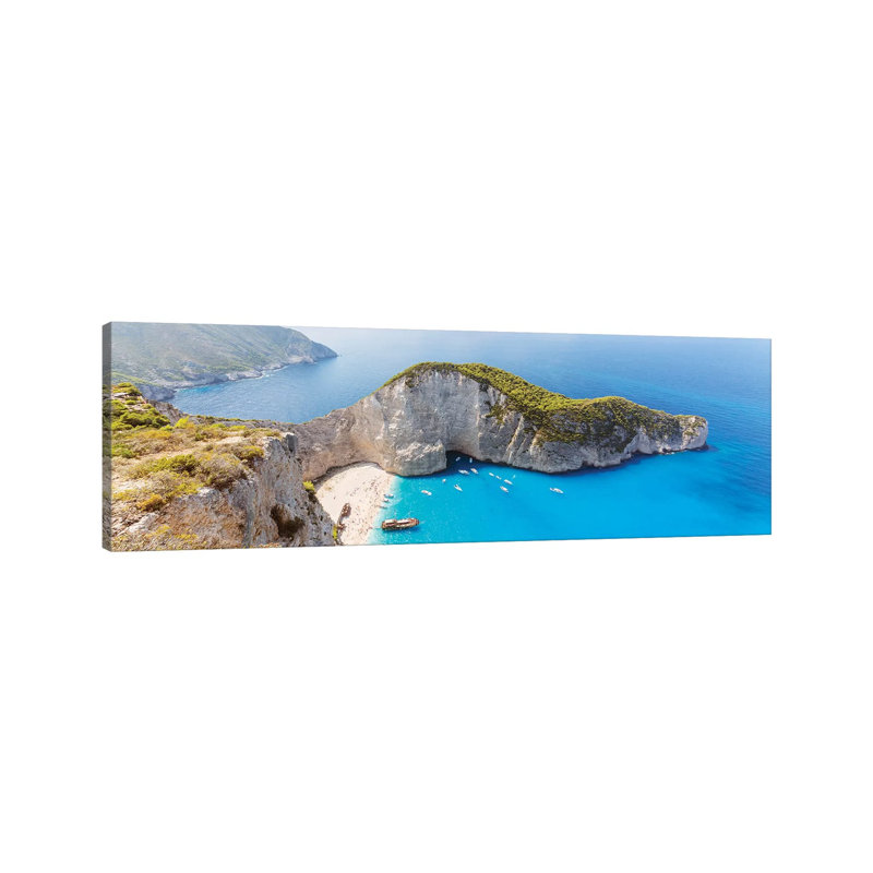 Summer In Greece by Matteo Colombo - Panoramic Gallery-Wrapped Canvas Giclée on Canvas, Canvas