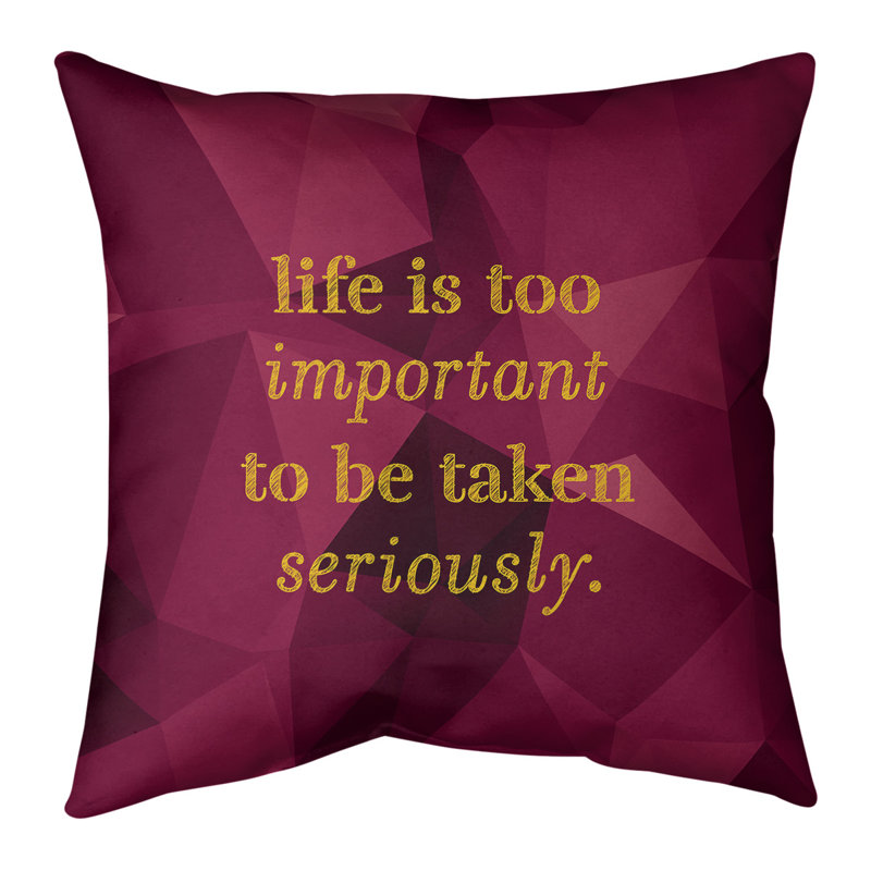 Coussin de vie en faux pierres précieuses & levity, 14 po x 14 po, Spinelle / or