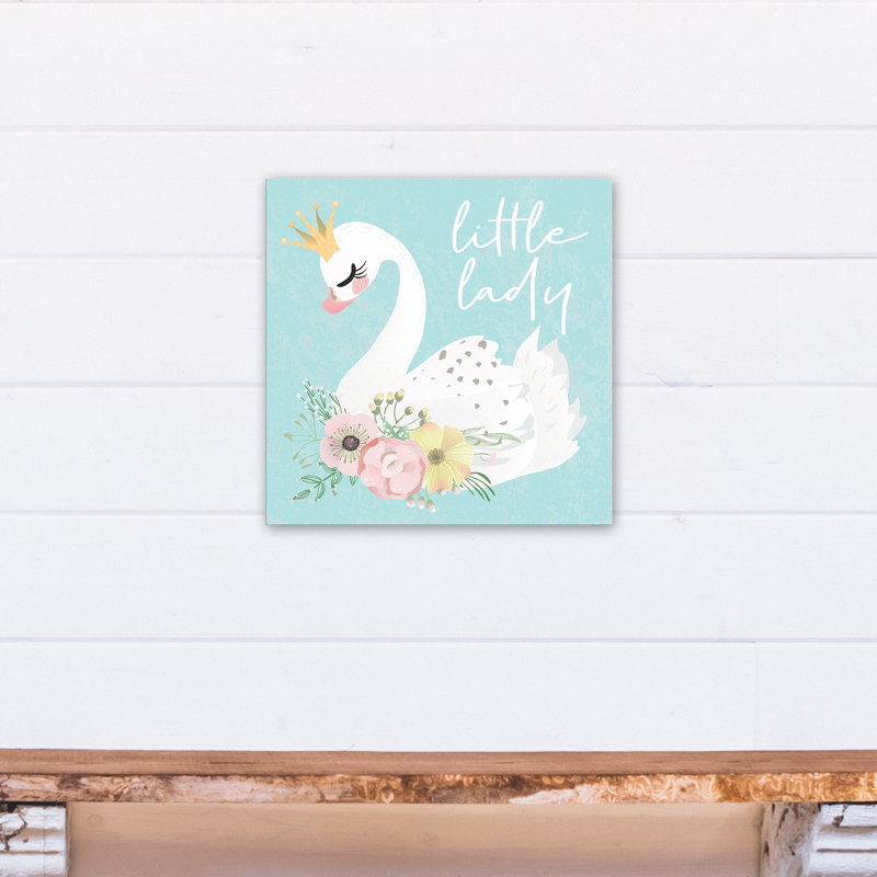 « little lady swan », art sur toile