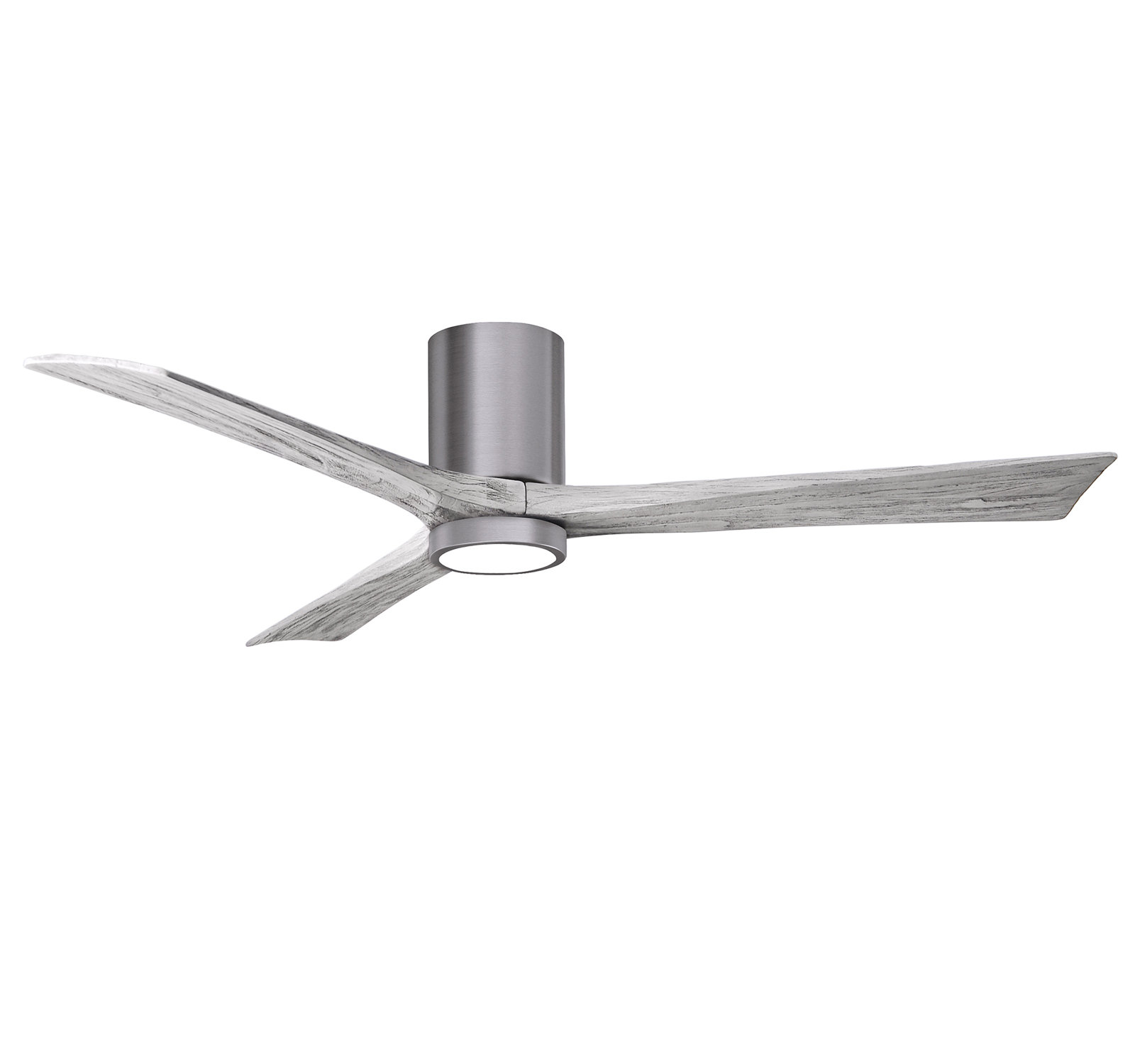 Olivier Ceiling Fan with LED Light Kit, Brushed Pewter, 60", Barn Wood Tone