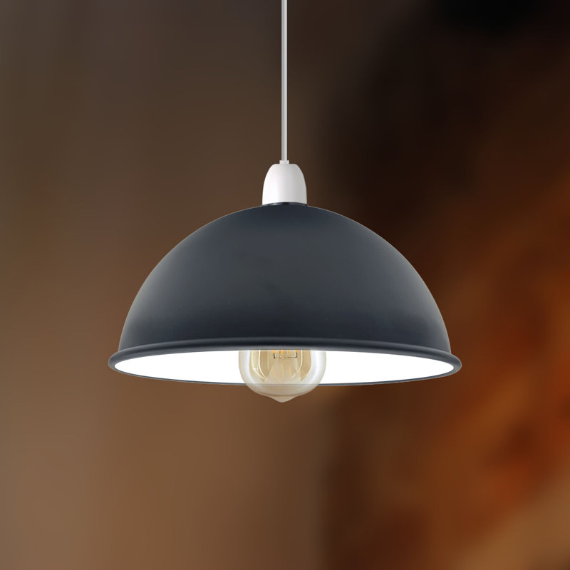 Ashantai 10cm H Metal Lamp Shade ( Uno ), Black/White