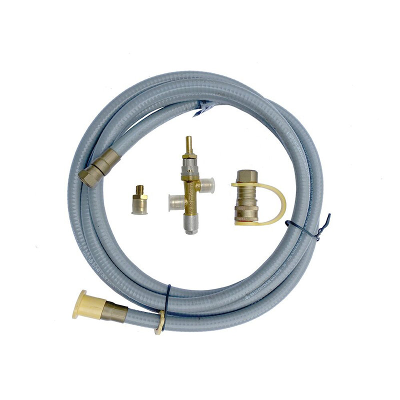 Modeno Natural Gas Fire Pit Conversion Kit with Brass and Rubber Components