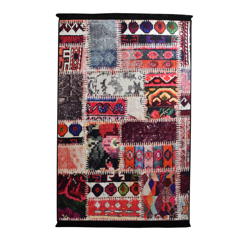 Tapis antibactérien antidérapant 100% polyester, 47,2 po x 70,9 po | Poils de 0,16 po de hauteur, lavable à la machine, base en feutre durable | Parfait pour le salon, la chambre à coucher et la salle à manger | Doux, élégant et facile à entretenir