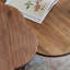 Ensemble de tables basses en noyer