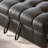Black Faux leather Modular Sofa bed cushion couch