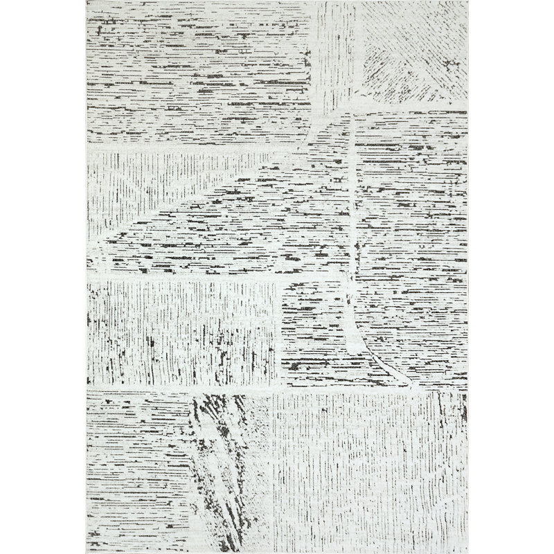 Stenger Abstract Indoor Rug, Rectangle 5'3" x 7'7"