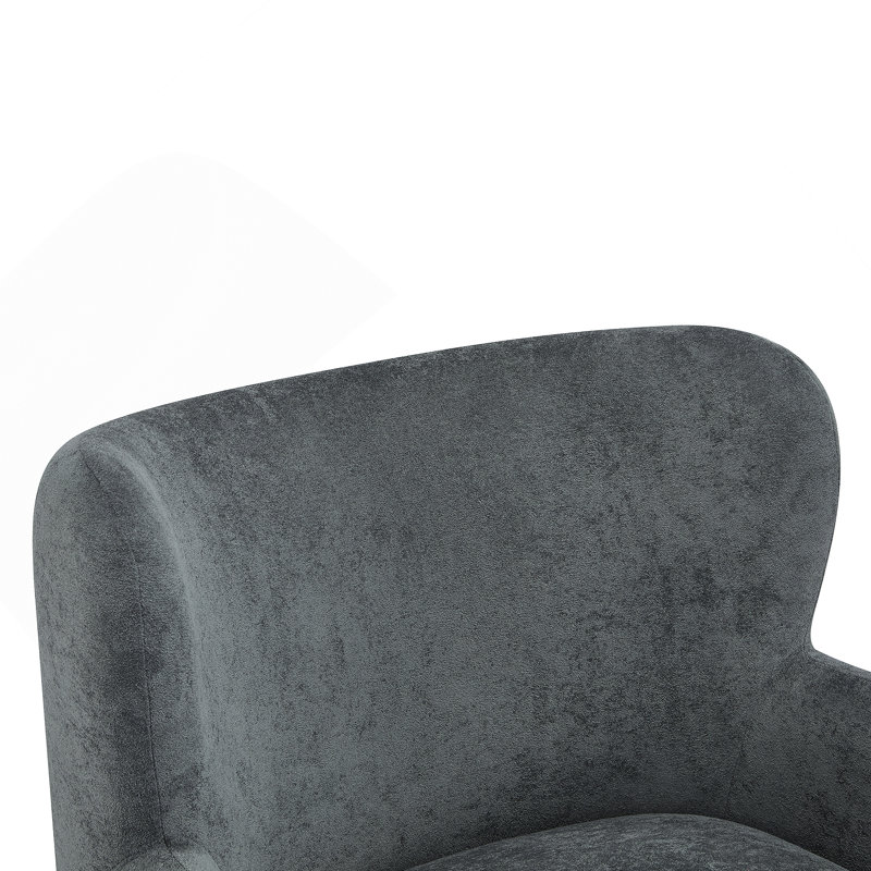 Lucia Wingback Armchair, Dark Gray