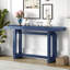 Console contemporaine avec plateau en bois, table d'entrée très longue pour hall d'entrée, couloir, salon, vestibule, couloir-114230297