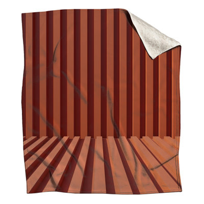 Couvertures orange à lignes verticales