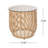Kemmer Glass Top End Table-856773299