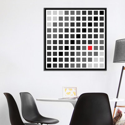 Albree " Modern Art- Tile Art Cuadrados Opt En Gris " by 5by5collective