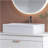 White Rectangular Ceramic Bathroom Vessel Sink With Drain Assembly