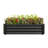 Durable Large Planters, Galvanized Metal Modern Style For Outdoor Home
