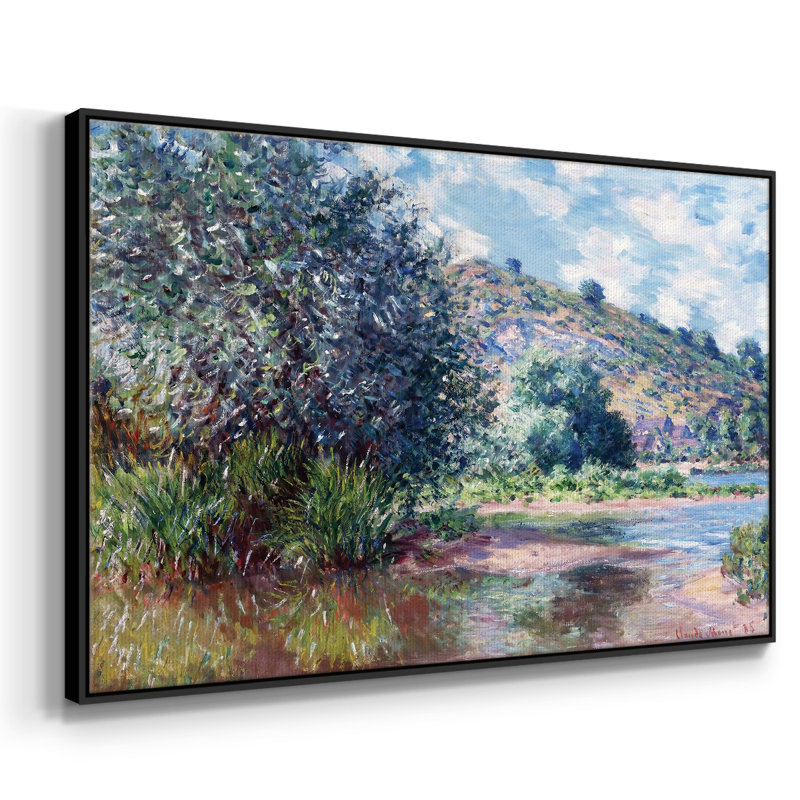 Paysage au port sur toile, H 25 po x l 17 po x P 2 po, Noir