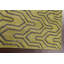 Tapis vert en laine noué à la main de conception unique 3 pi 8 po x 5 pi 9 po
