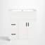 Meuble-lavabo simple de 76 cm (30 po), lavabo en résine, style traditionnel, salle de bain-2063616149-2063616150
