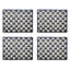 Black Sinamay Placemats, Set Of 4-1222742709
