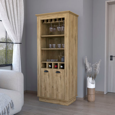 Tyler 4-Built In Wine Rack Bar Cabinet